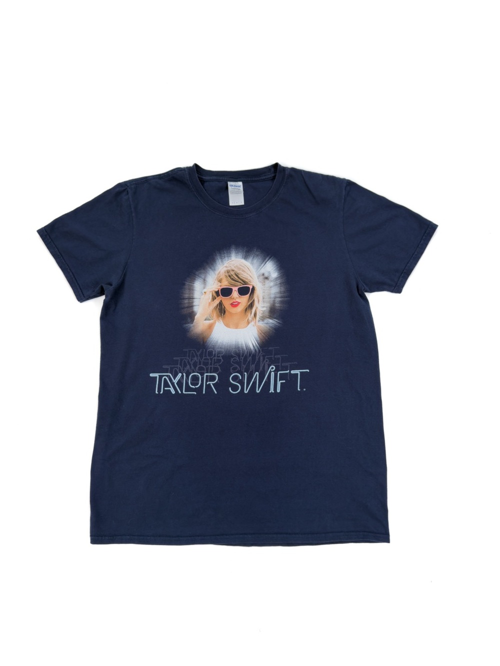 Taylor Swift 1989 World Tour Graphic Tee
Women's Size L Navy Blue Band Shirt